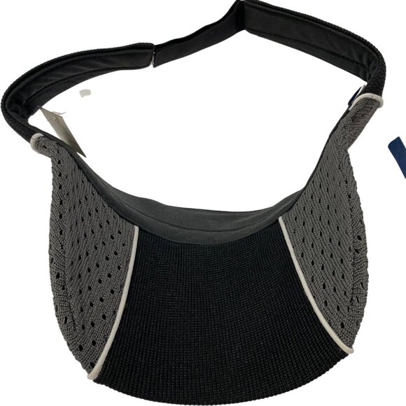 Kangol Performance Sports Visor 90s Hat Black & Gray Adjustable One Size - Picture 8 of 8